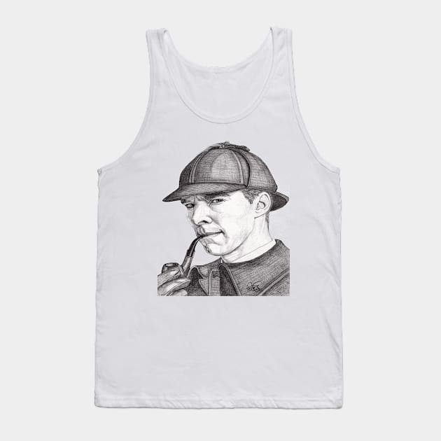 Sherlock Tank Top by paulnelsonesch